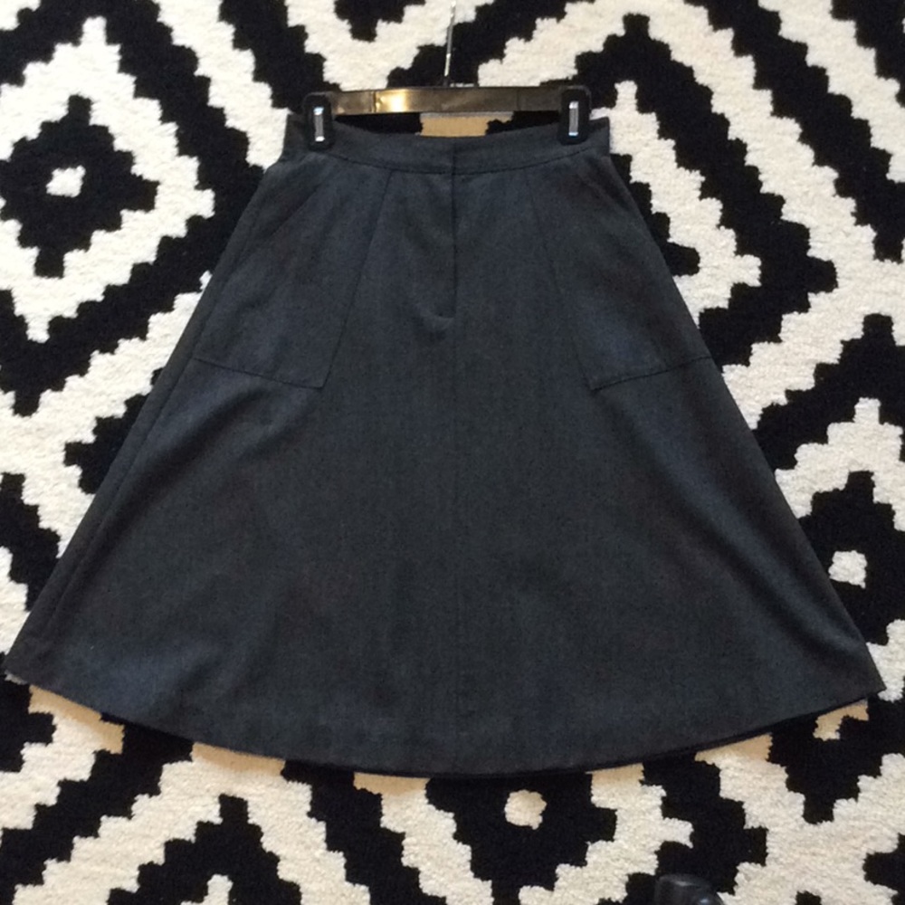 Wool, knee length, a-line J Crew skirt